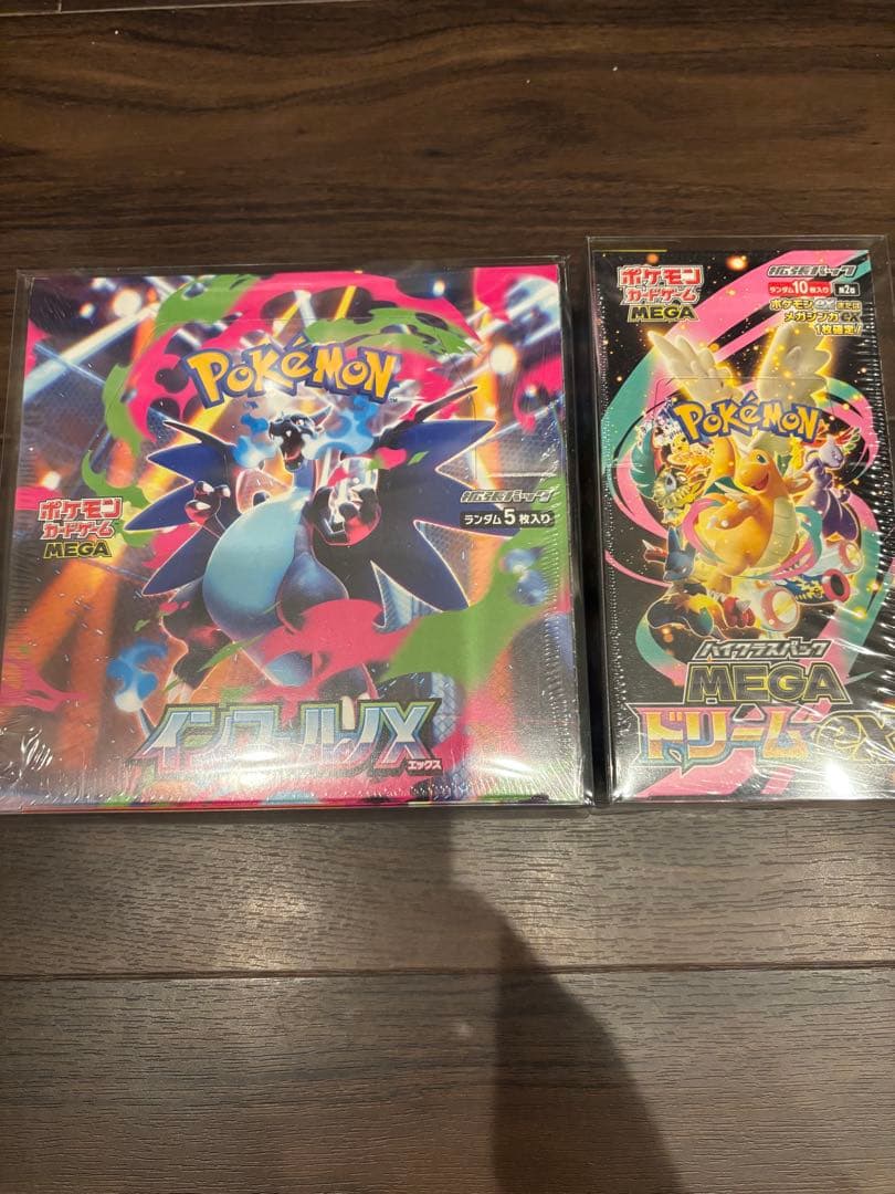 ポケモンカードゲーム インフェルノ X 、MEGAドリームex シュリンク付き ポケモンカード MEGAドリームex・インフェルノX 未開封シュリンク付き