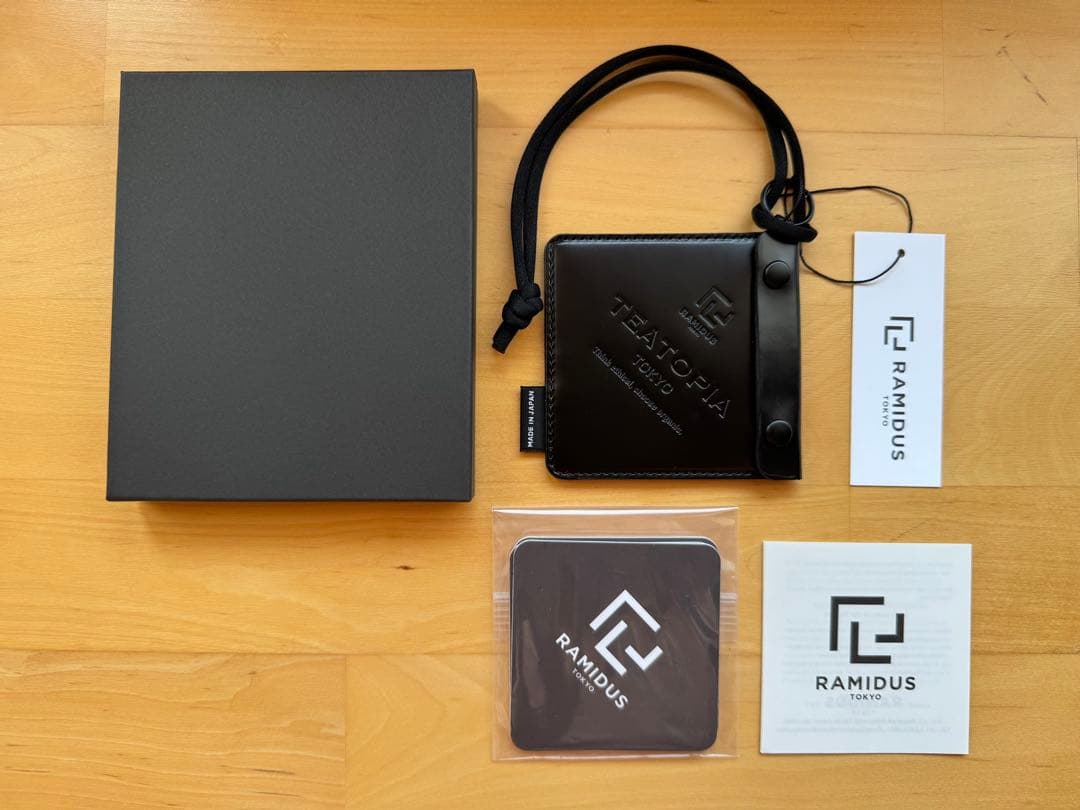 TEATOPIA TOKYO RAMIDUS TEATAG CASEラミダス 黒 TEATOPIA TOKYO、 RAMIDUSとのコラボレーションによる 