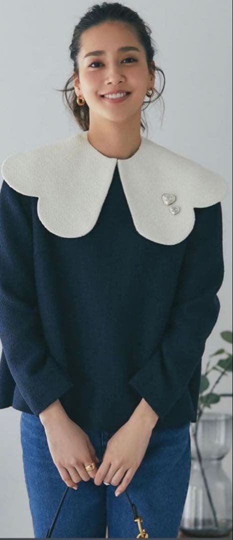 セブンテン　seventen by miho kawahito スカラップカラー