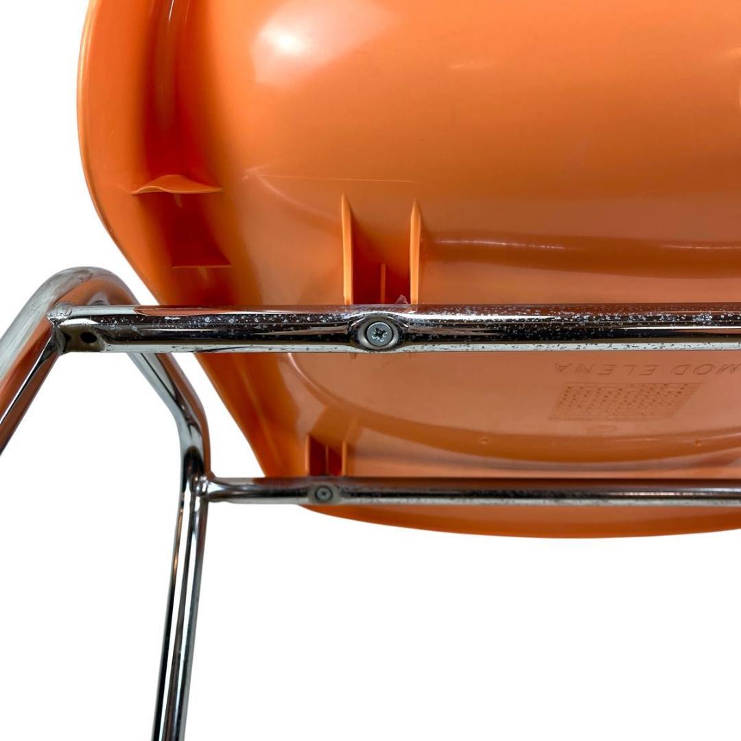 イタリア製】MOD ELENA スタッキングチェア 3脚セット オレンジ - メルカリ