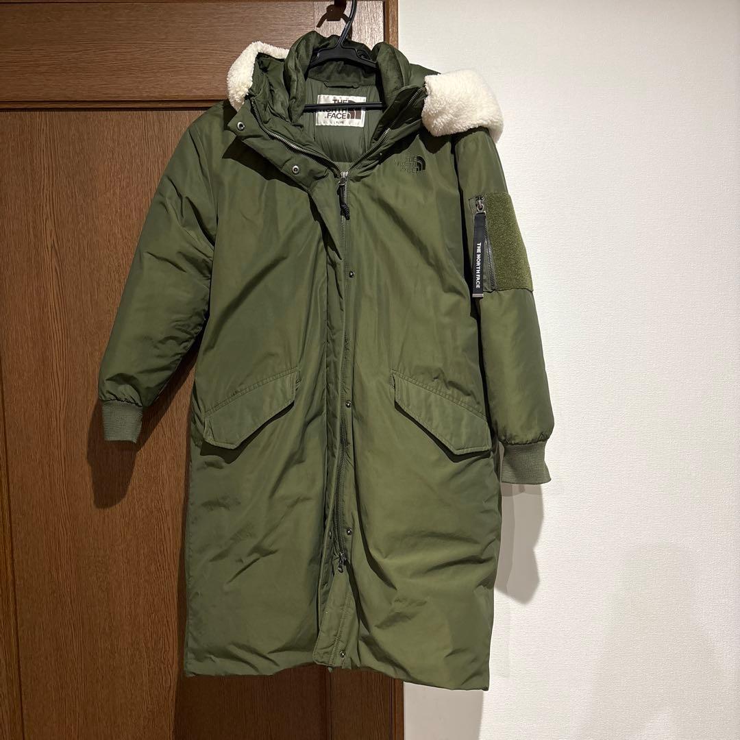 ザノースフェイスホワイトレーベル　ダウンジャケット　カーキ　S