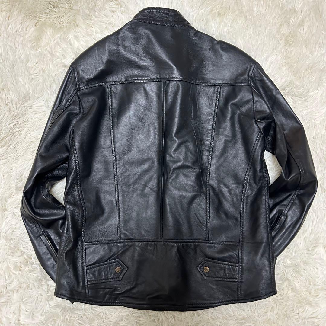 エンポリオアルマーニ ライダースジャケット レザージャケット