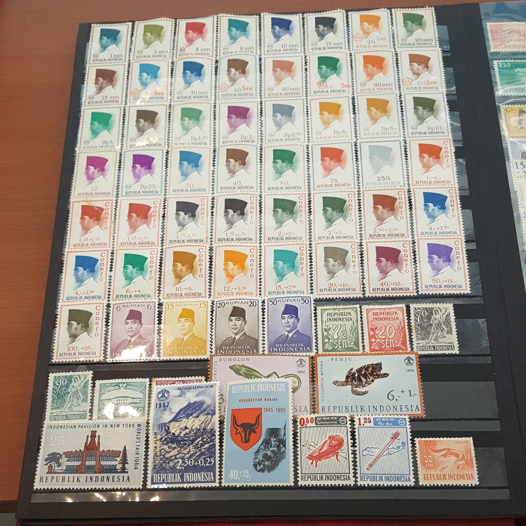 インドネシア切手 世界のオリンピック切手 インドネシア 1968 未使用5種フルセット