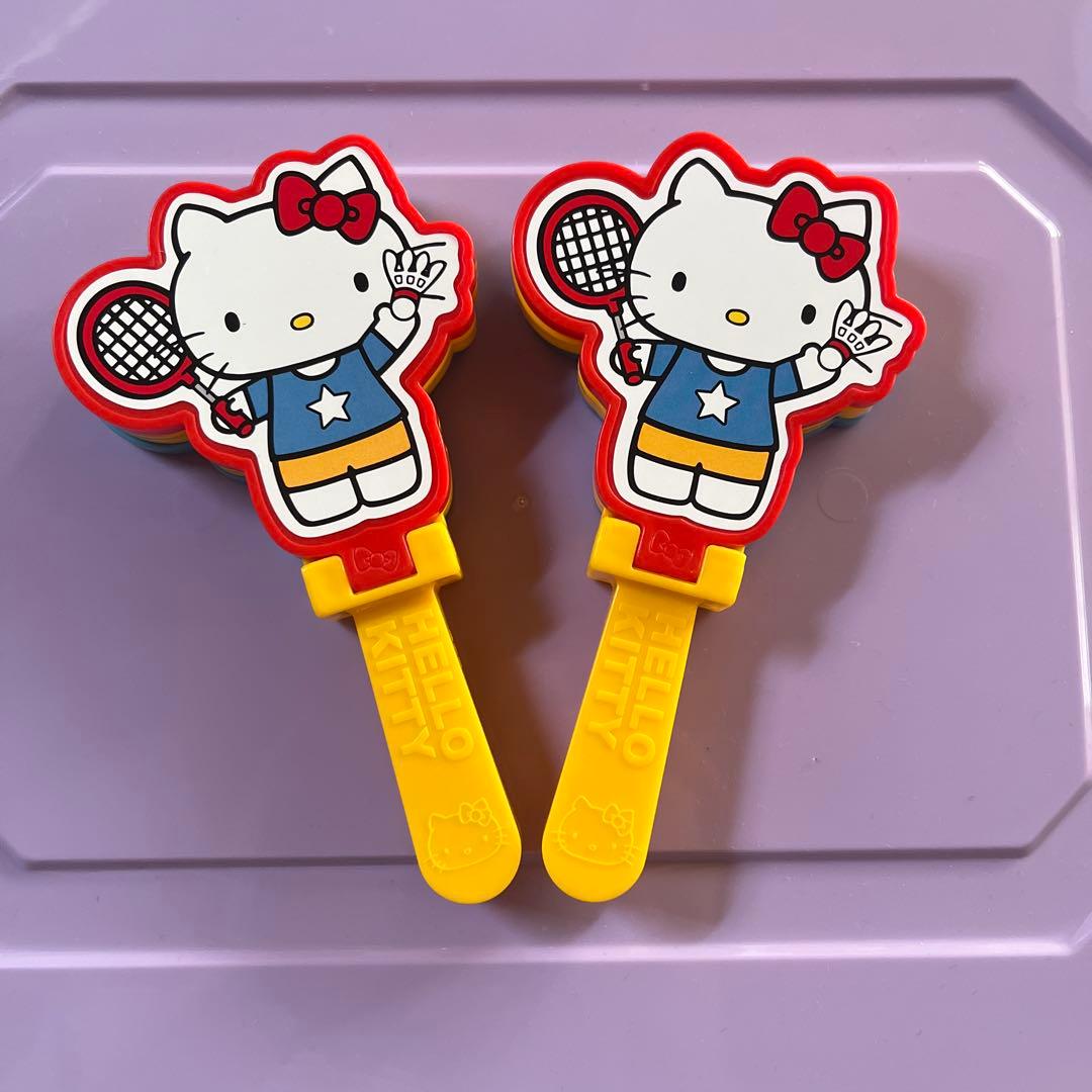 ハッピーセット ハローキティ テニス 応援クラッパー キティちゃん