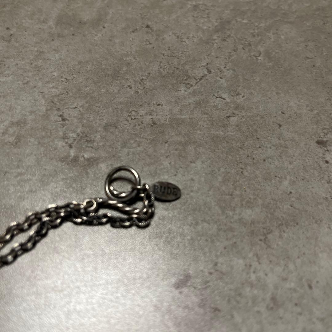 RUDE GALLERY×CHAOS DESIGN スタッズネックレス シルバー - メルカリ