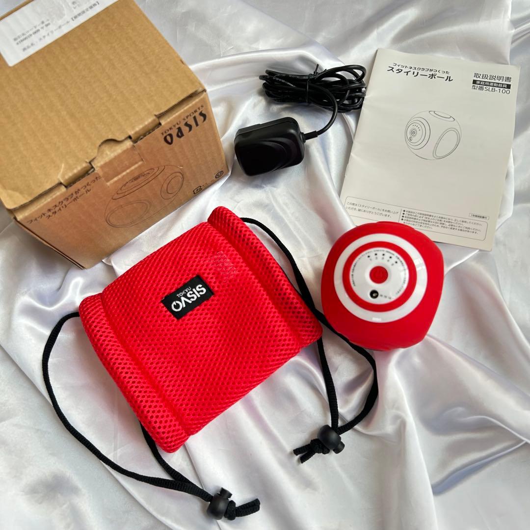 フィットネスクラブがつくったスタイリーボールSLB-100 赤　レッド