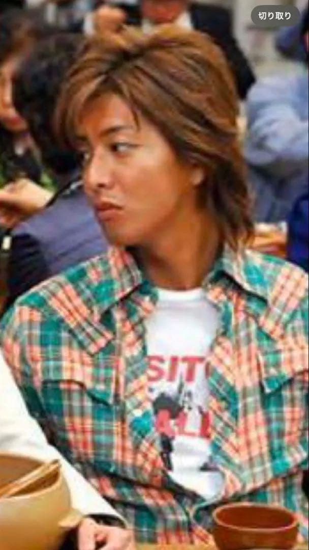 新品】キムタク着 HERO ダブルガーゼ チェック シャツ 希少XL グリーン