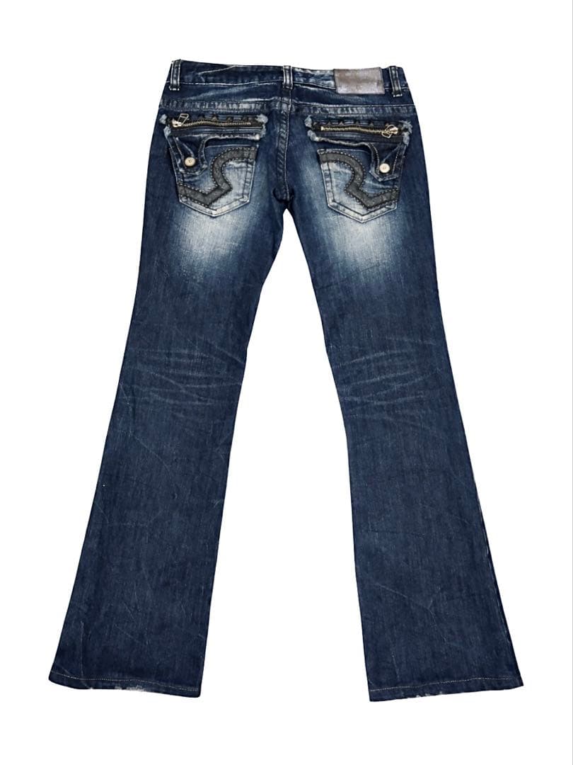 当時物 Pasta Denim y2k 平成 ギャル スタッズ 刺繍 デニム - メルカリ