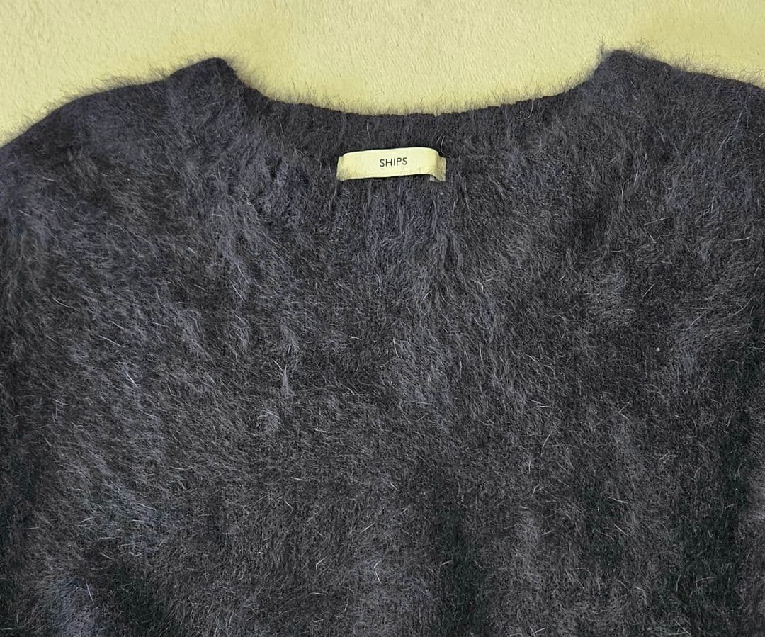 ●シップス　《手洗い可能》FOXクルーネックプルオーバー