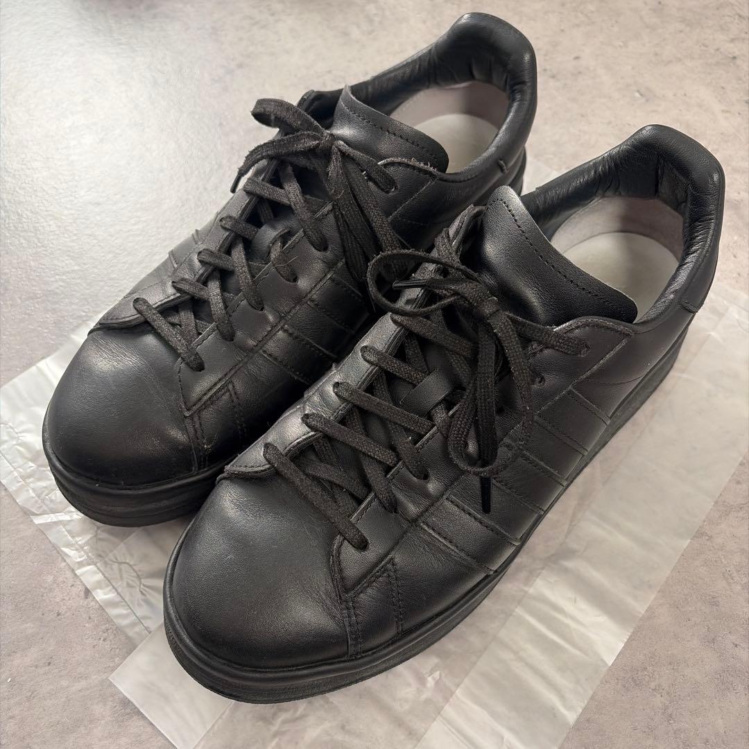 Y-3 HICHO ブラック レザー スニーカー 厚底
