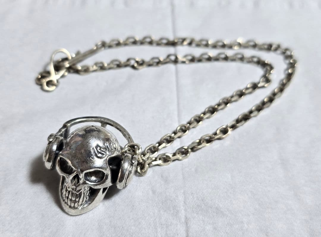 GUILLAUME　P-017　ヘッドホンスカルネックレス　ギローム