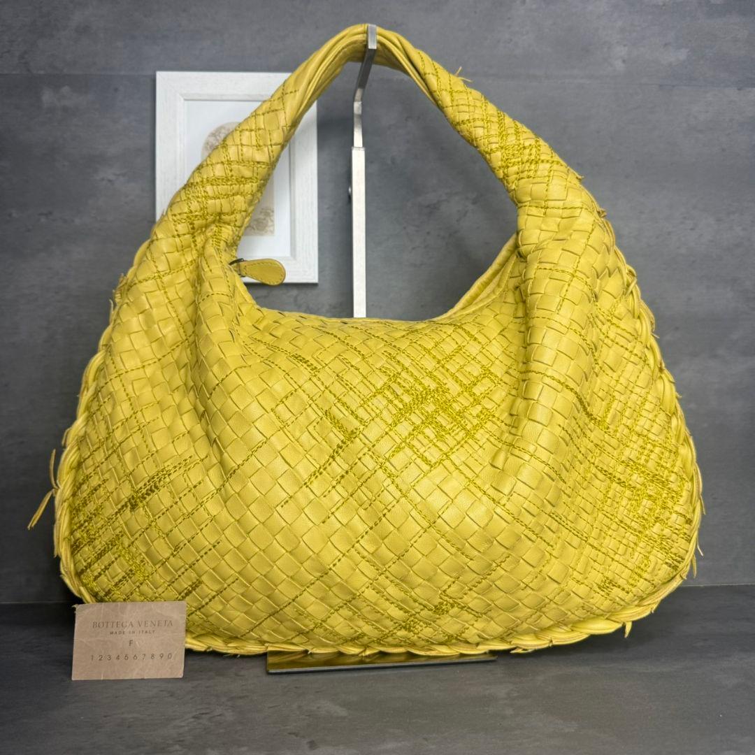 【激レア】BOTTEGA VENETA ホーボー ワンショルダー 刺繍 イエロー