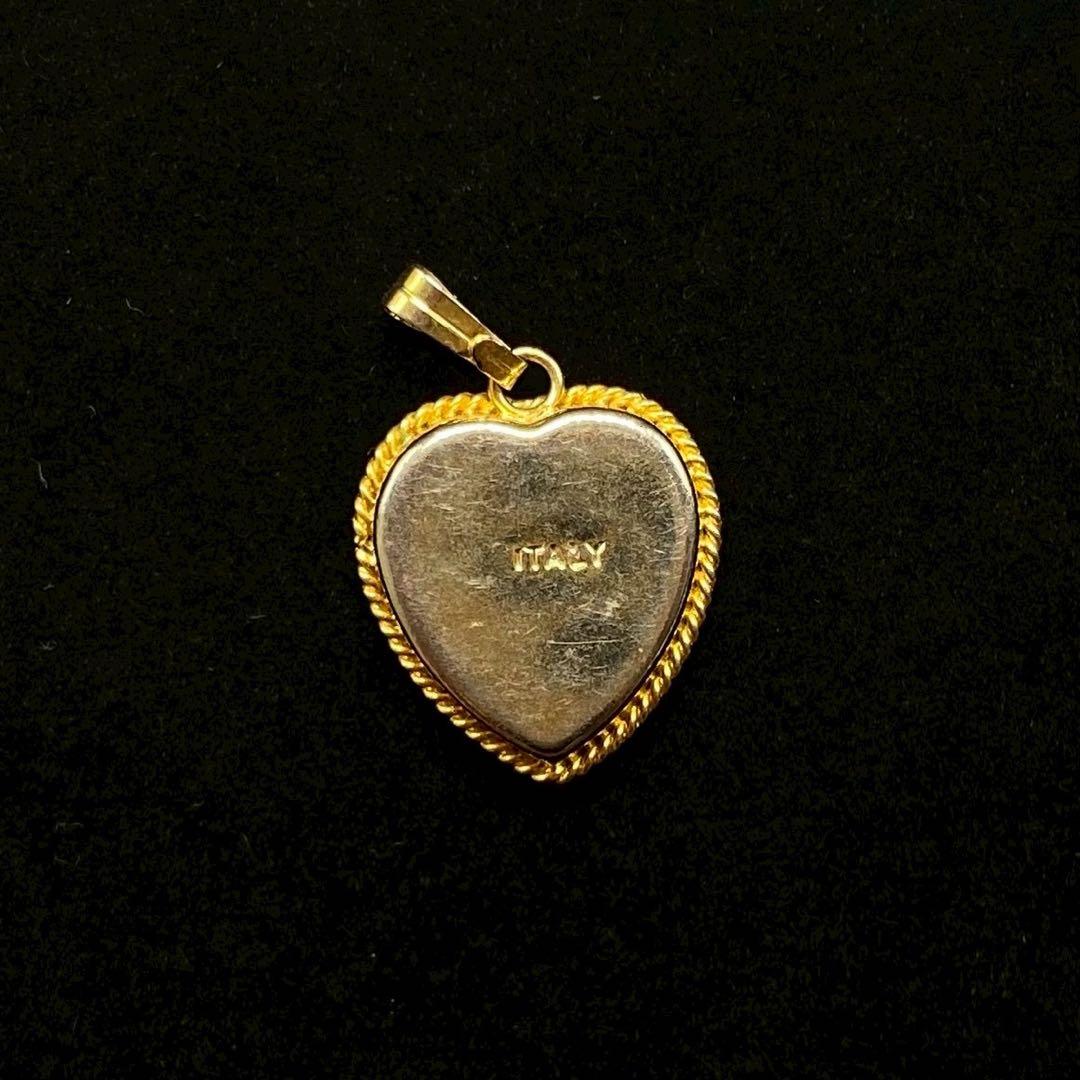 833遺品整理品 ペンダントトップ ITALY刻印あり マイクロモザイク？ 金