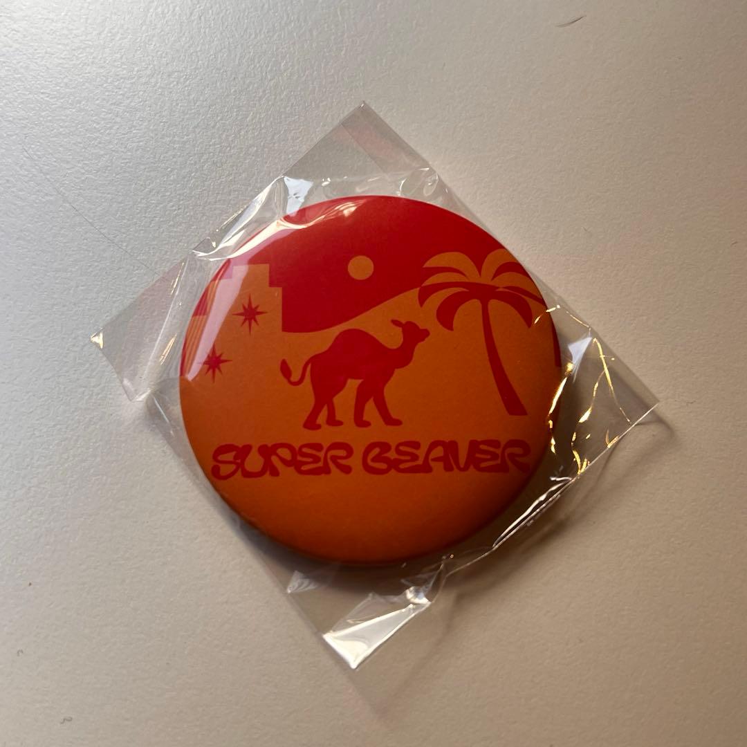 SUPER BEAVER 缶バッジ オレンジ - メルカリ