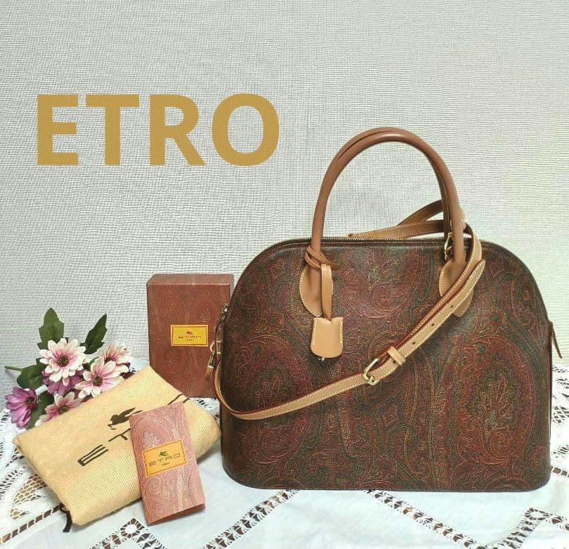ETRO エトロ ペイズリー柄 2WAY ボストンバッグ 美品 - メルカリ