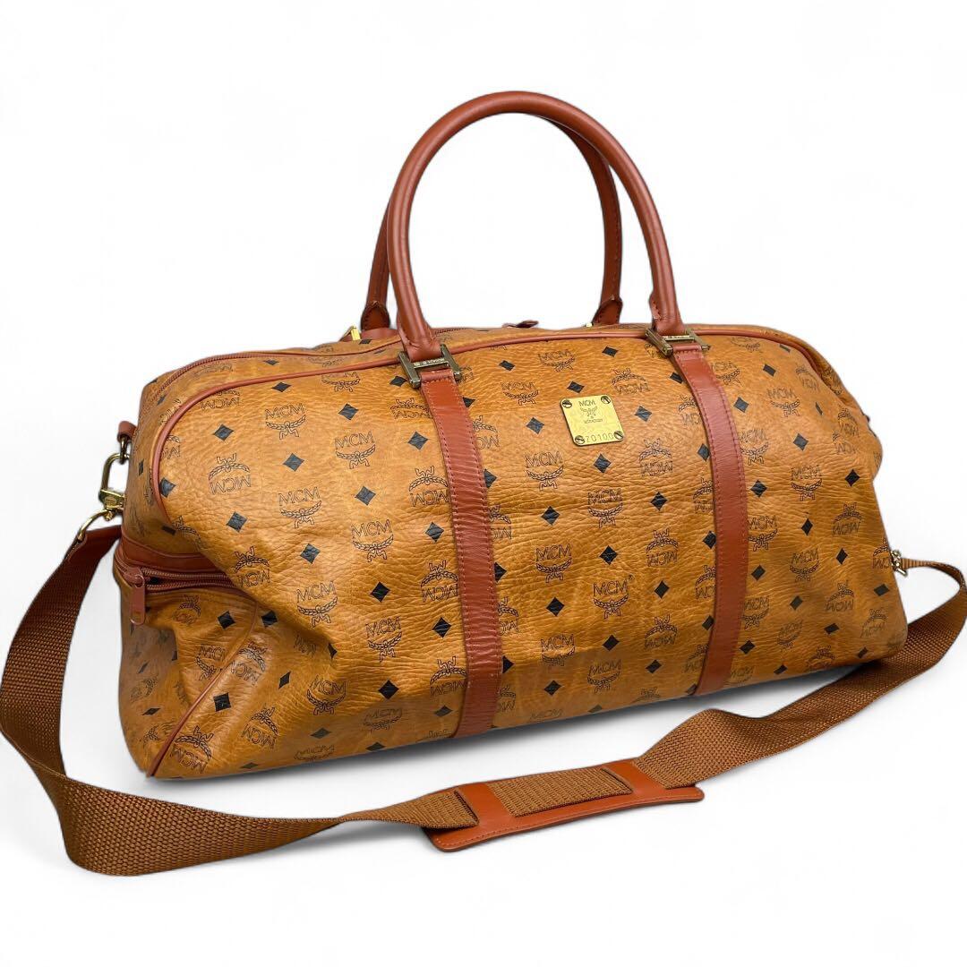 美品　MCM ボストンバッグ　旅行バッグ　ヴィセトス　モノグラム　ショルダー