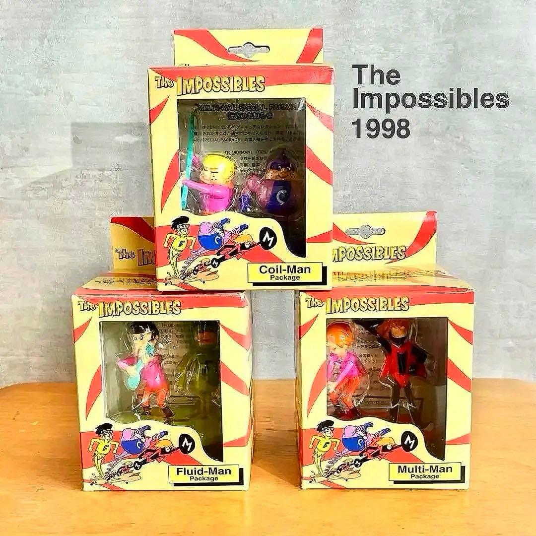 The Impossibles スーパースリー ハンナバーベラ フィギュア3種 送料無料 美品 The IMPOSSIBLES スーパースリー フィギュア マイト