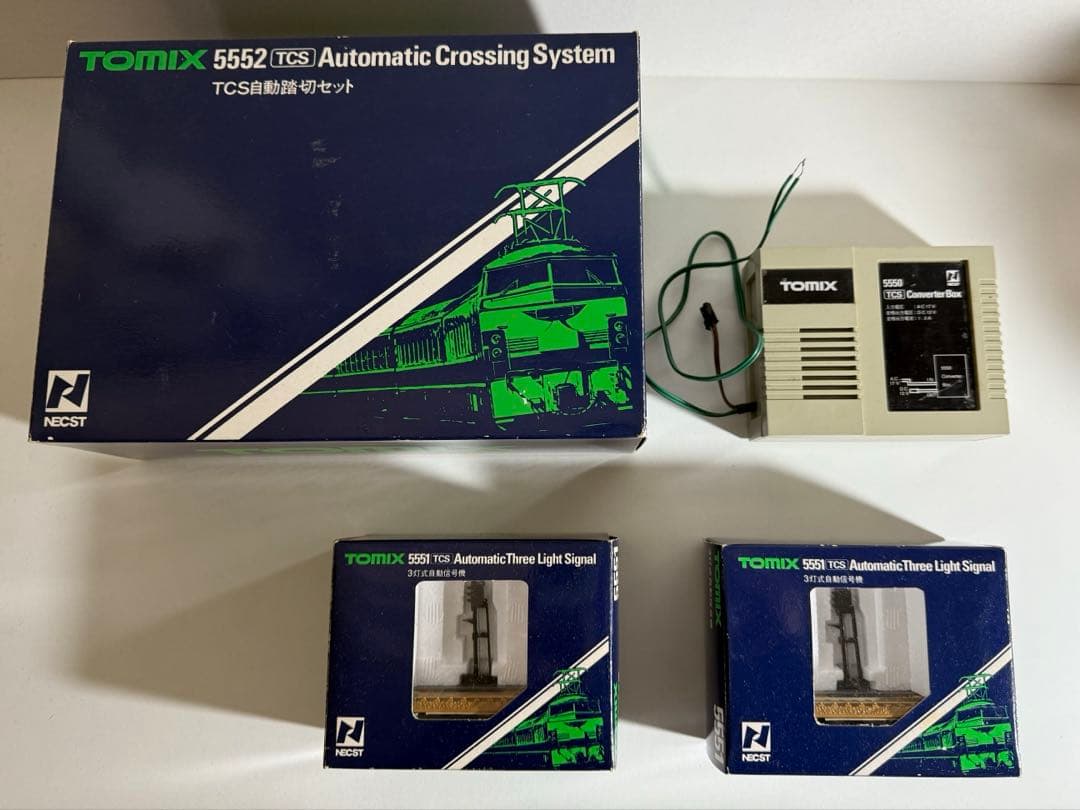 TOMIX TCS 自動踏切＋3灯式信号×2 ＋コンバーターボックスセット