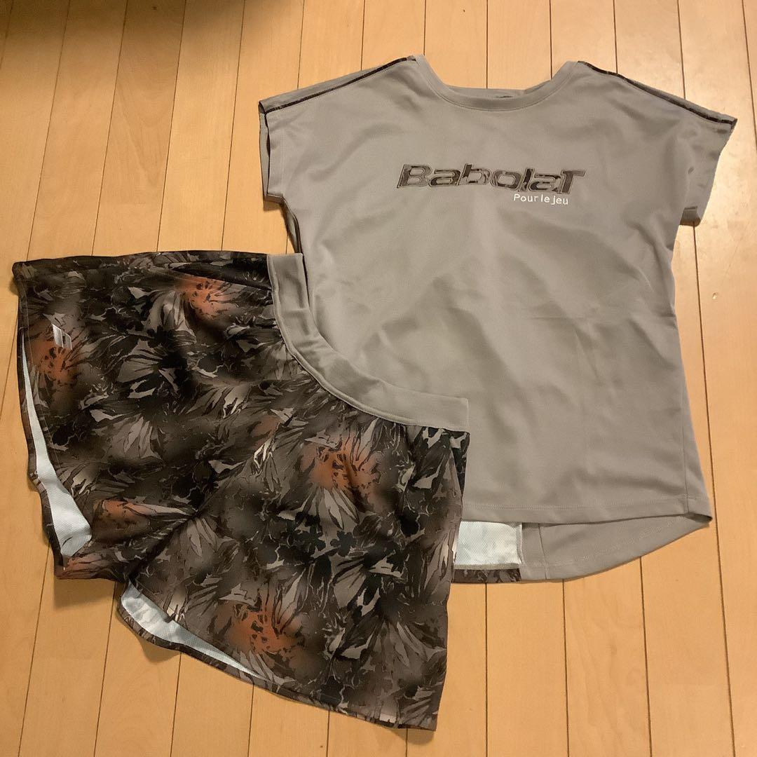 Babolat テニスウェア セットアップ　TシャツMショートパンツ L