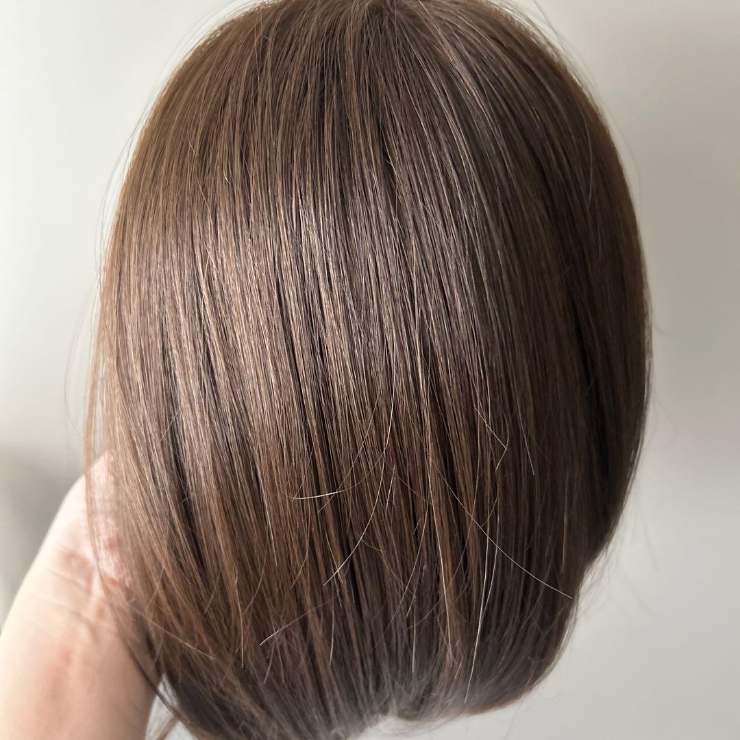 ピンクエイジ　手植えフルウィッグ　グラデーションチョコブラウン