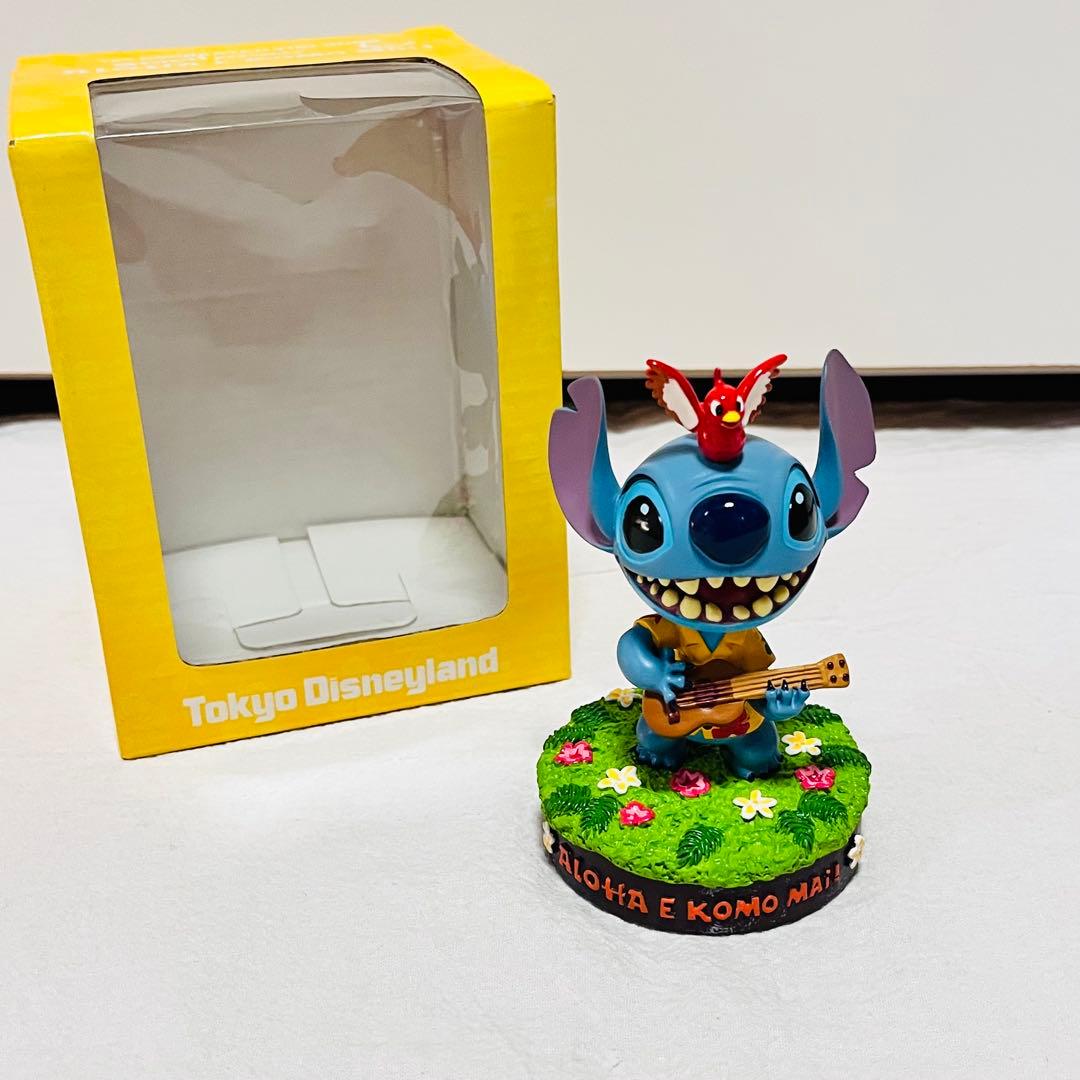 ディズニー スティッチ リゾート フィギュア ボブルヘッド 首振り レア