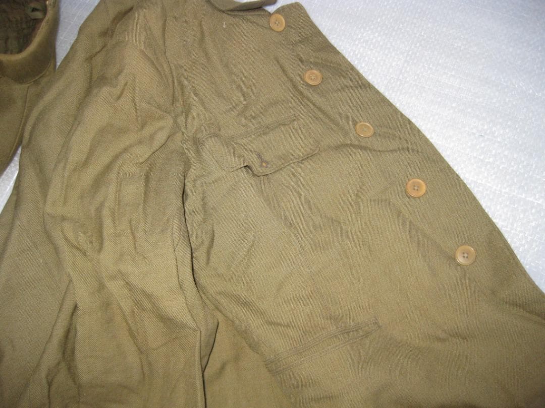 旧帝國陸軍将校 一人の方の品 夏冬服上衣 長靴 外套 飯盒