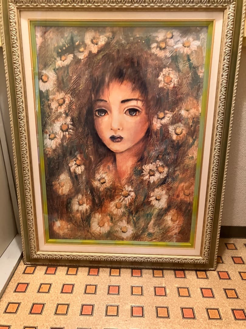 専用】工藤静香 油絵 絵画 カモミール - メルカリ