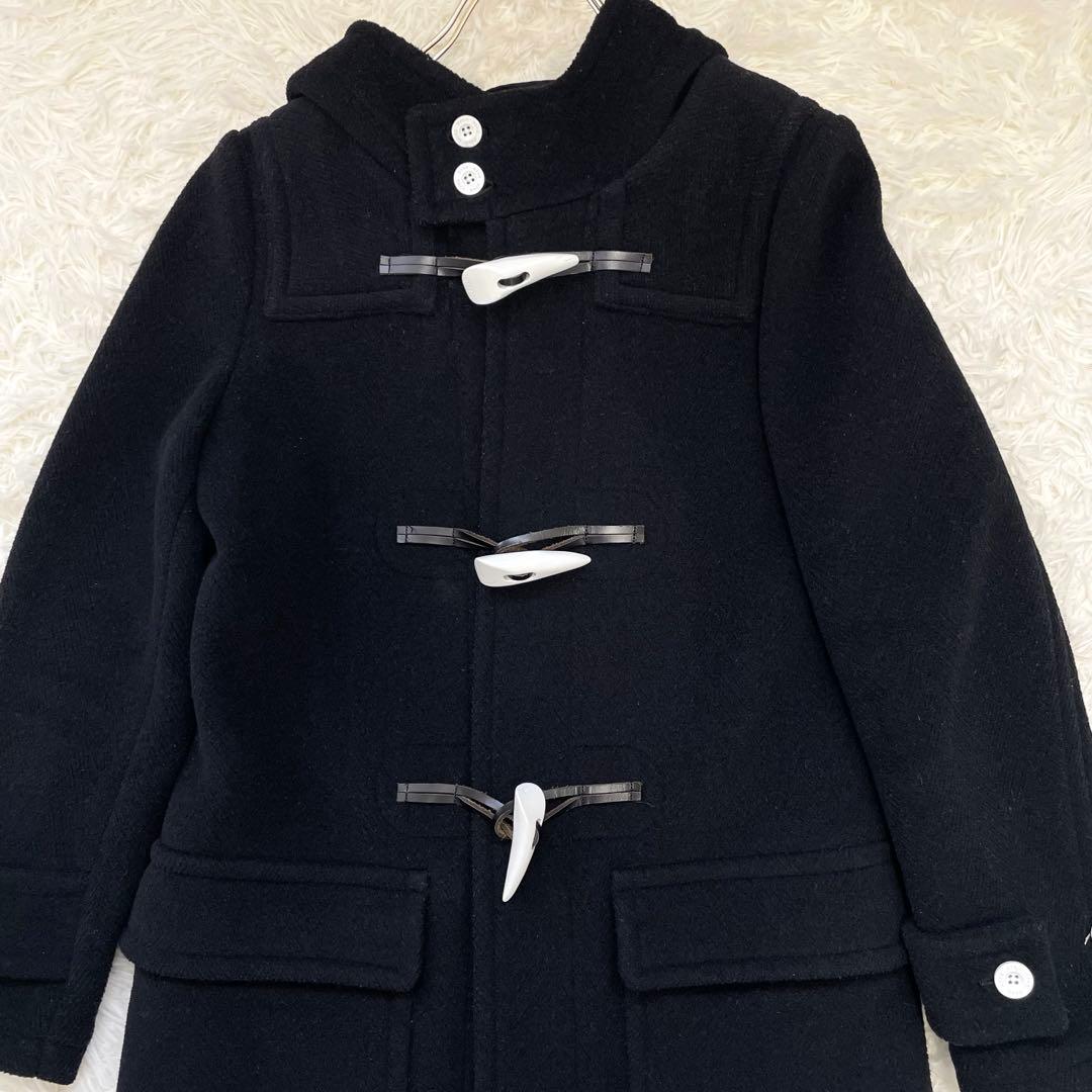 ハイク ダッフルコート 白トグル フード付き ネイビー サイズ1 - メルカリ