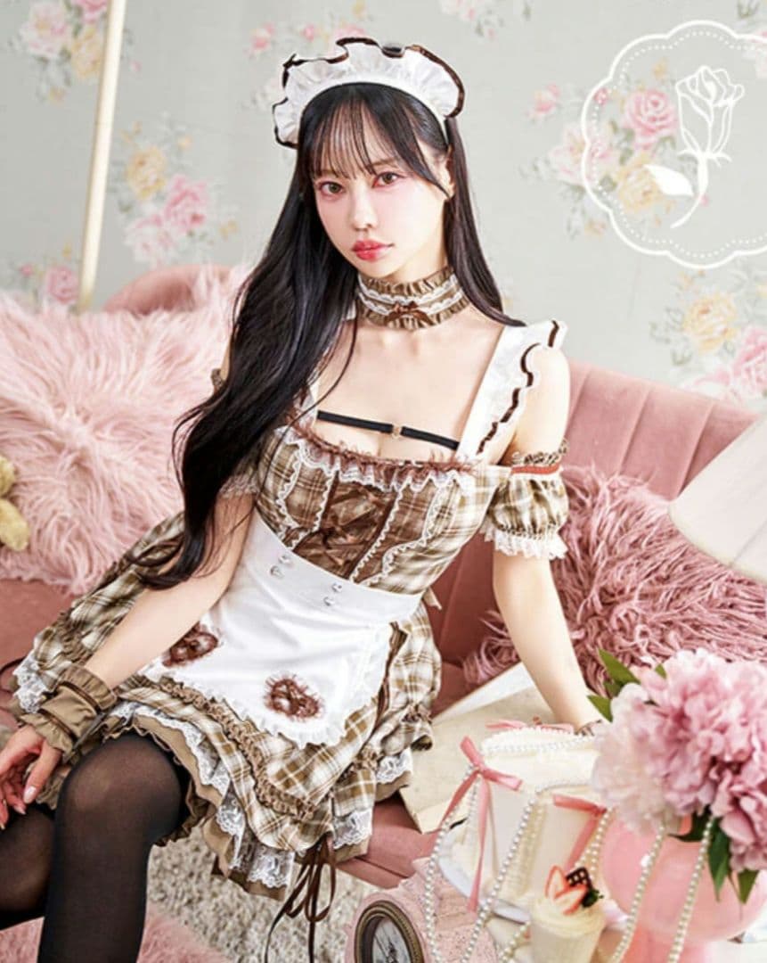 マリームーン　チョコレートチャンクチェックメイド バレンタインコスプレ