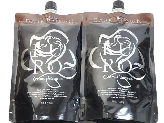 バランローズ クロクリームシャンプー ダークブラウン 400g 2個セット