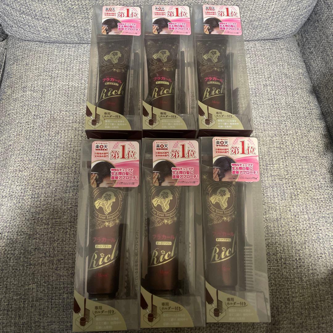 フラガールリッチカラートリートメント　ダークブラウン　170g 6個セット