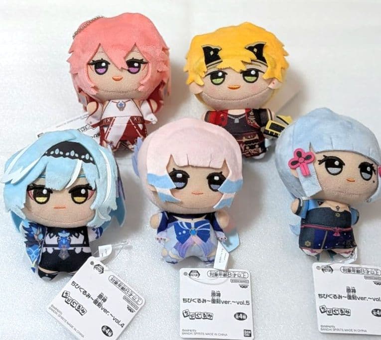 原神ちびぐるみ〜復刻ver.〜新品5点セット - メルカリ