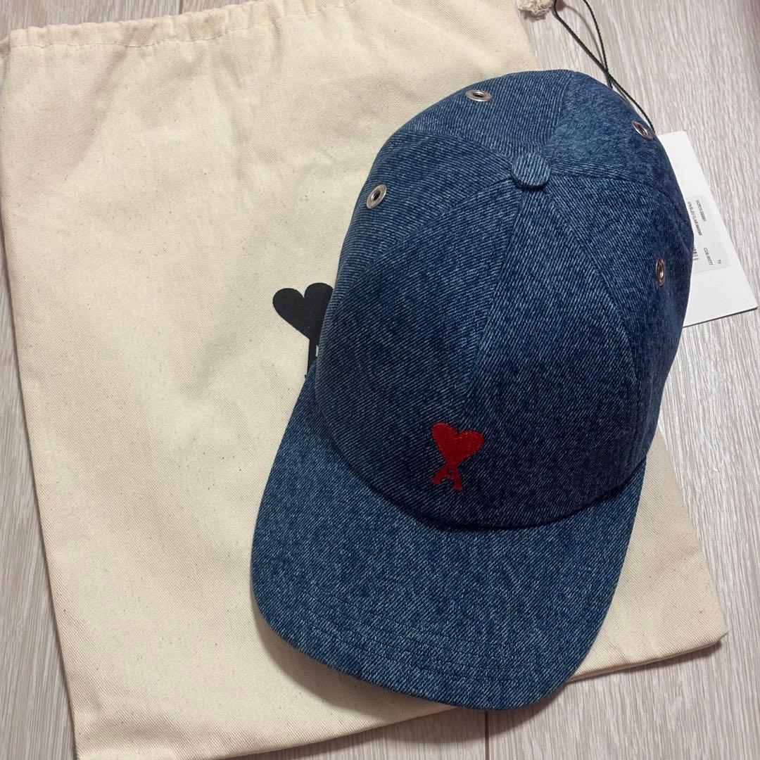 アミパリス　デニムキャップ　ami alexandre mattiussi AMI Alexandre Mattiussi アミパリス キャップ 帽子 AMI PARIS メンズ