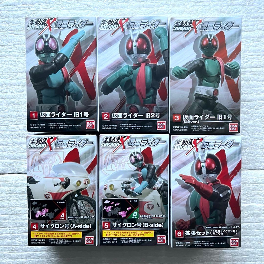 SHODO-X1　6種セット 仮面ライダー』新たな食玩シリーズ「SHODO-X（ショウドウ-エックス