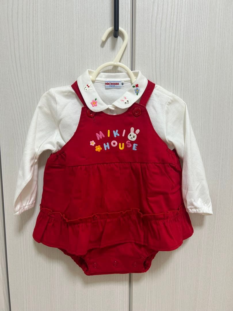 MIKI HOUSE ロンパース(シャツ付き)