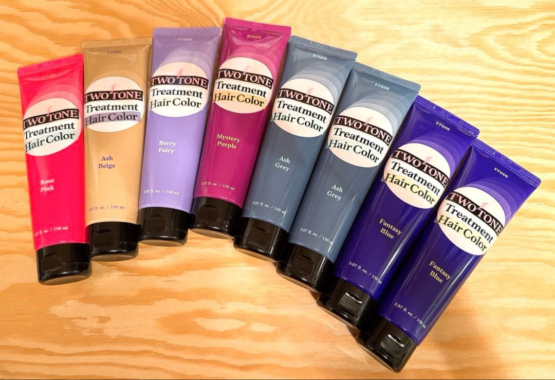 TWO TONE トリートメントヘアカラー 6色セット 全8点