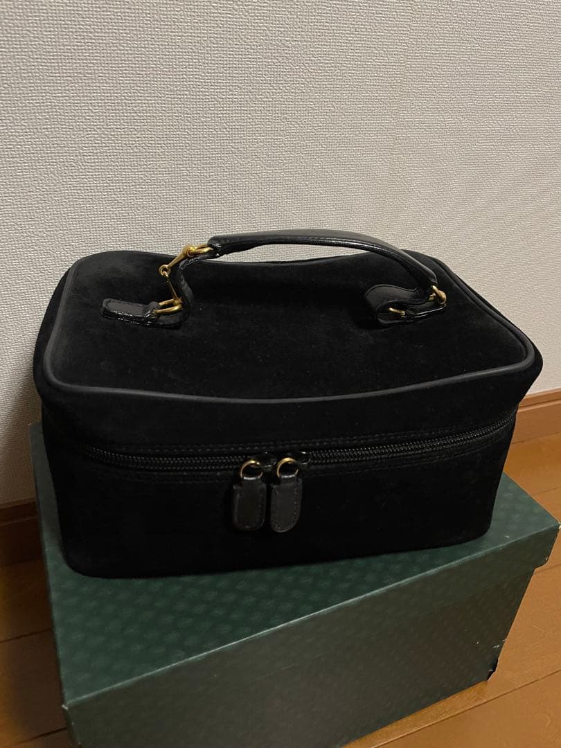 GUCCI バニティバッグ　スウェード　コスメポーチ
