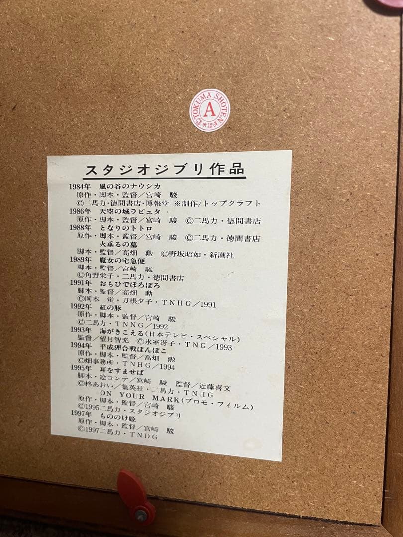 ジブリピンバッジセット額装 1998個限定 NO.0414 レアレトロ - メルカリ