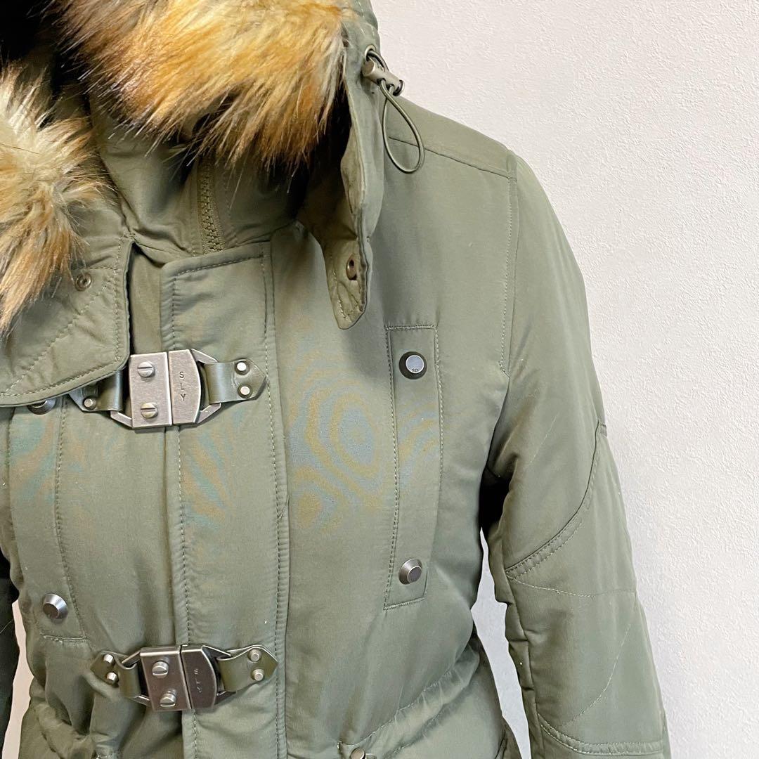 平成ギャル y2k ファー付き ミニタリー モッズコート フェアリー
