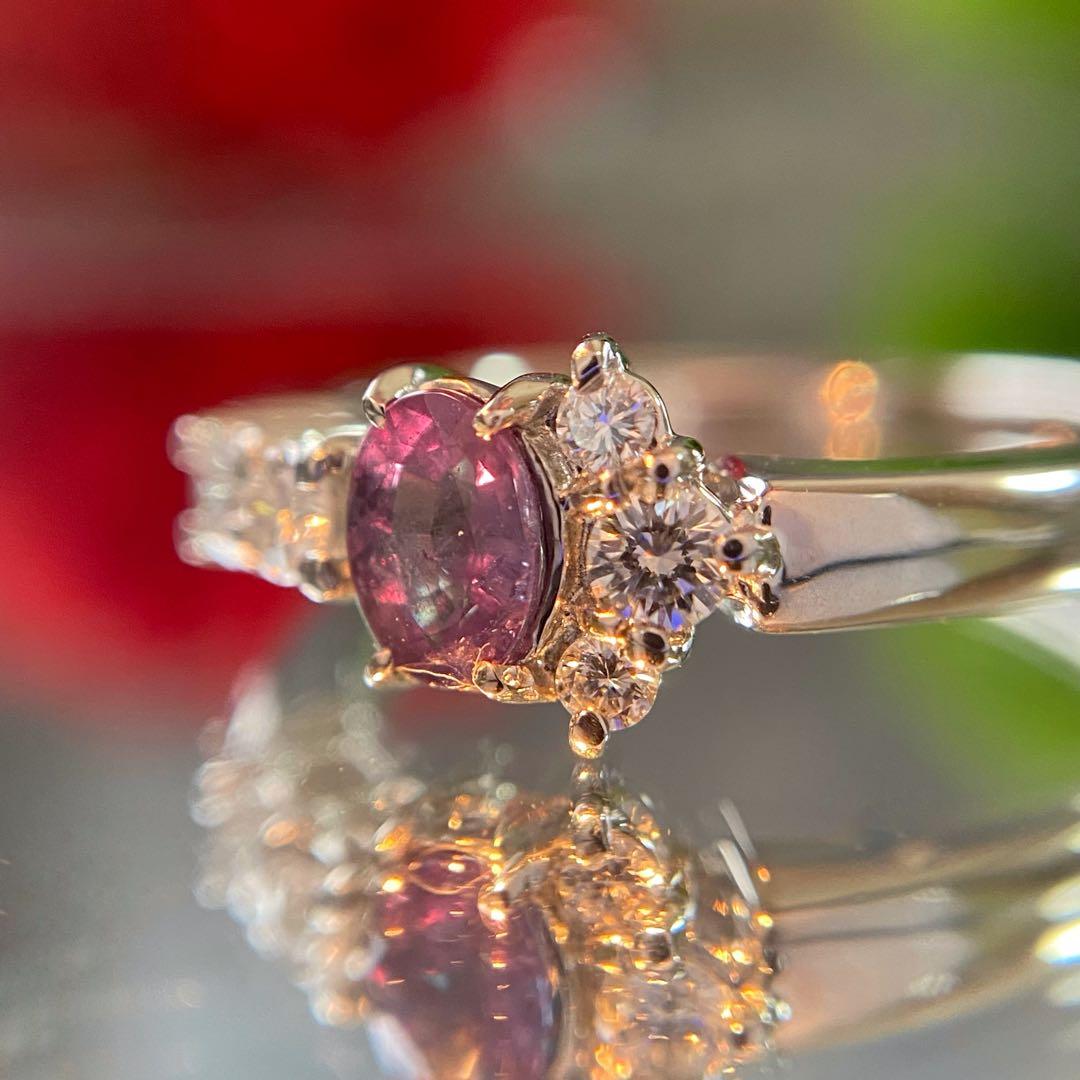 天然非加熱 アレキサンドライト ダイヤモンド 計0.52ct PT1000 - メルカリ