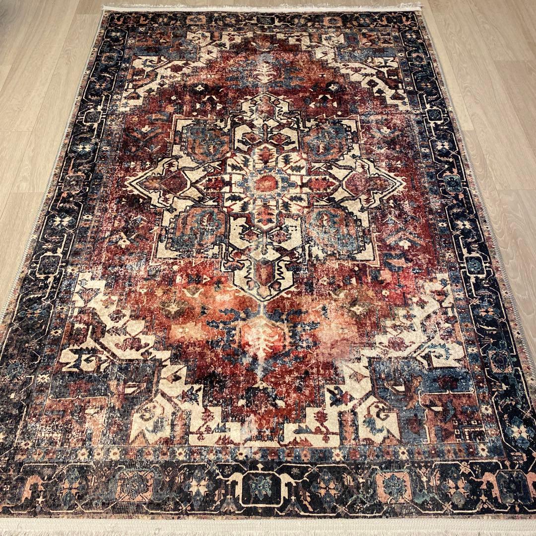 トルコのカーペット 120*180 オーバーダイ ヴィンテージデザインラグ トルコのカーペット 120*180 オーバーダイ ヴィンテージデザインラグ