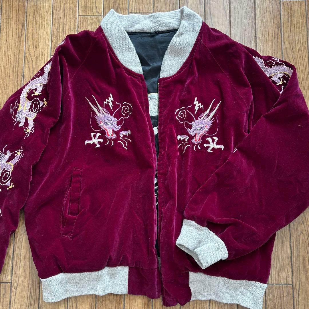 k*)様 [国旗&舞妓]vintageスカジャン 裏別珍 38度線❗️ - メルカリ