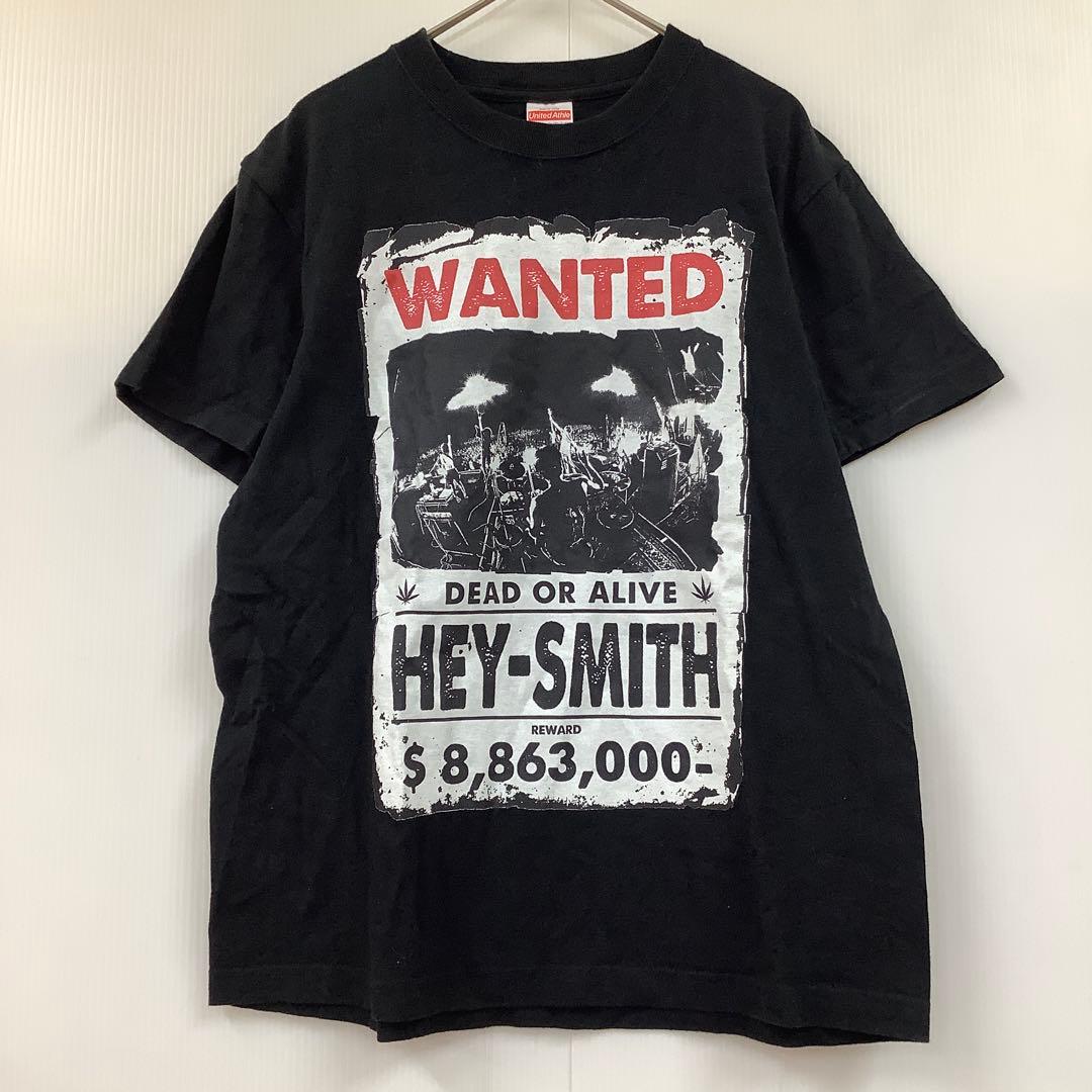 HEY-SMITH ヘイスミス 半袖 Tシャツ バンT プリントT ブラック - メルカリ