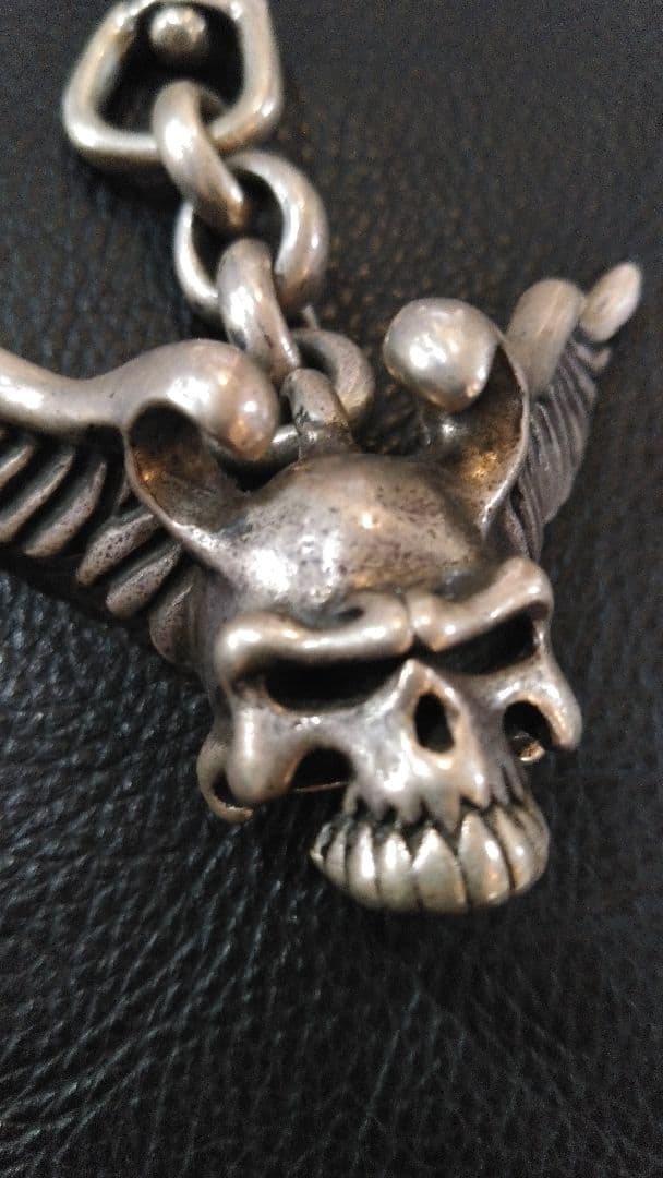 こ*ば様 THIRTEENDESIGNS ウイングスカルキーチェーン142g 9 - メルカリ