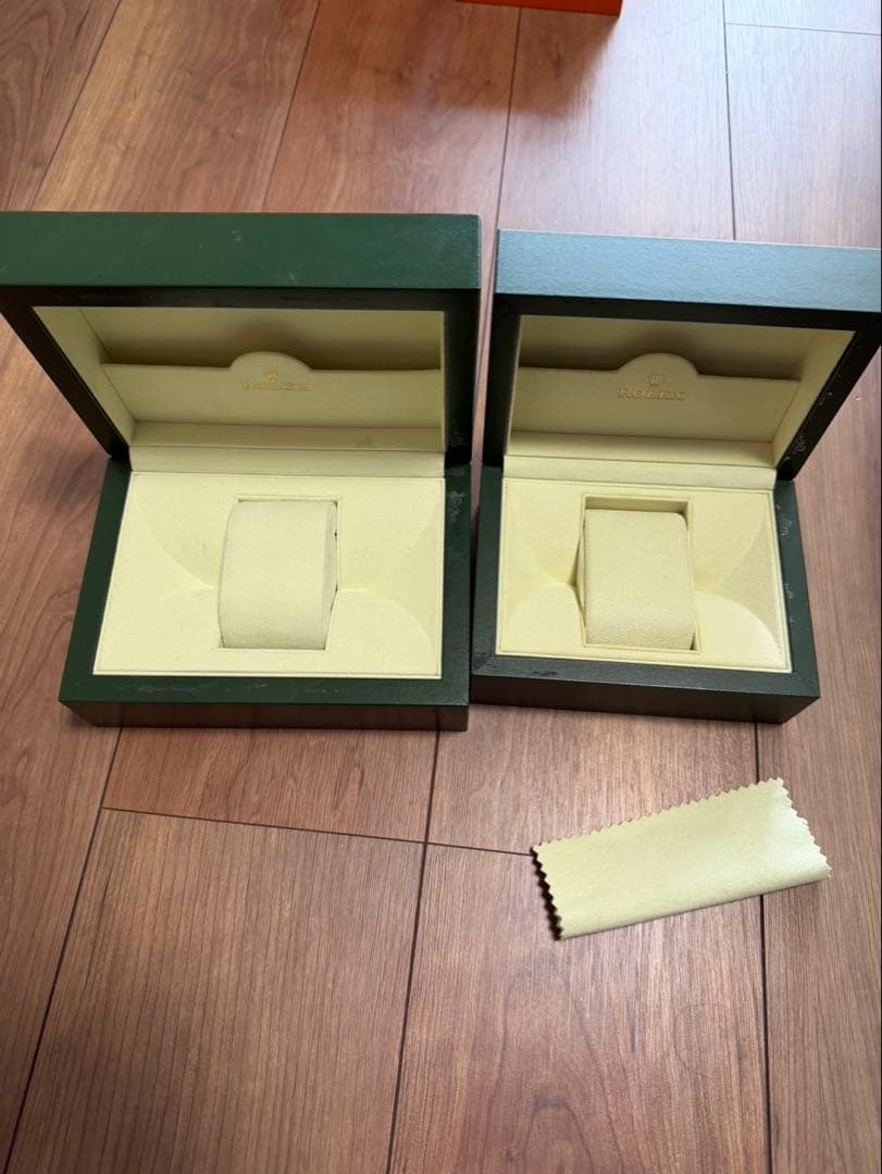 ROLEX】ロレックス 時計ケース グリーン 内箱のみ2個セット Rolex