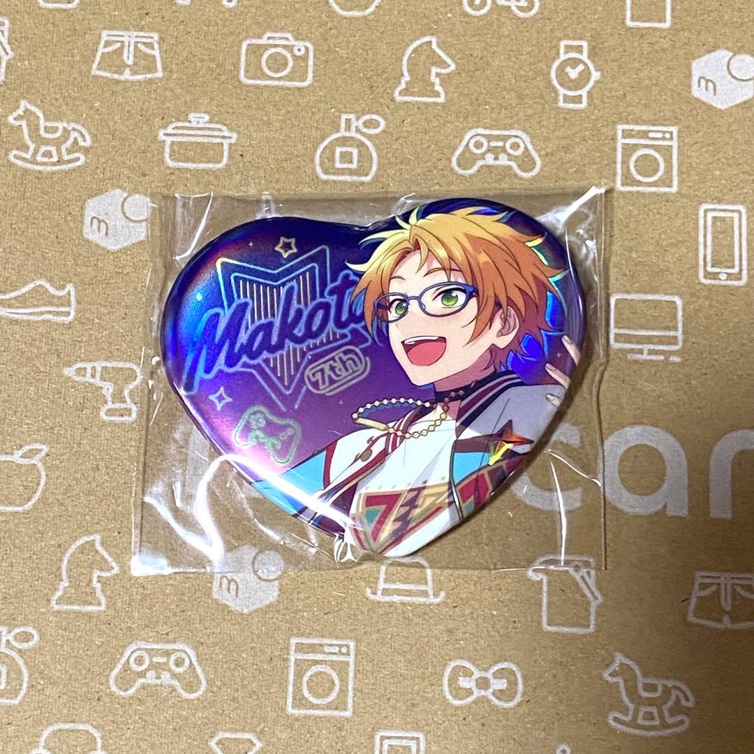 あんスタ 中国 7周年 ハート缶バッジ 遊木真 - メルカリ