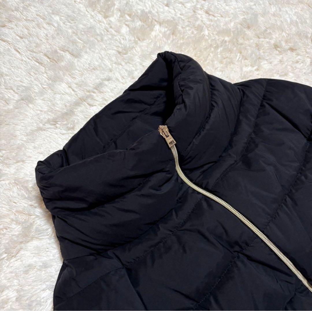 ヘルノ ウール 切替 異素材 切り替え スタンドカラー ダウン コート 44