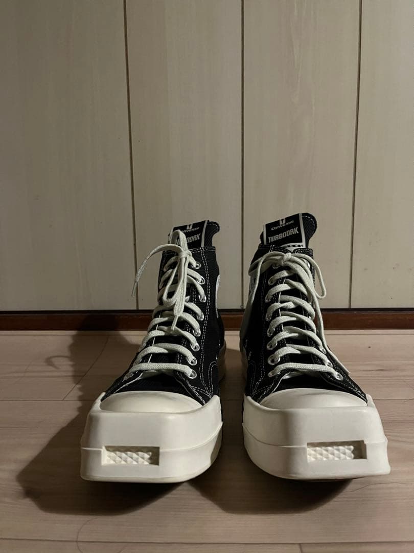 【確実正規品】Rick Owens TURBODRK 黒/白 ハイカット