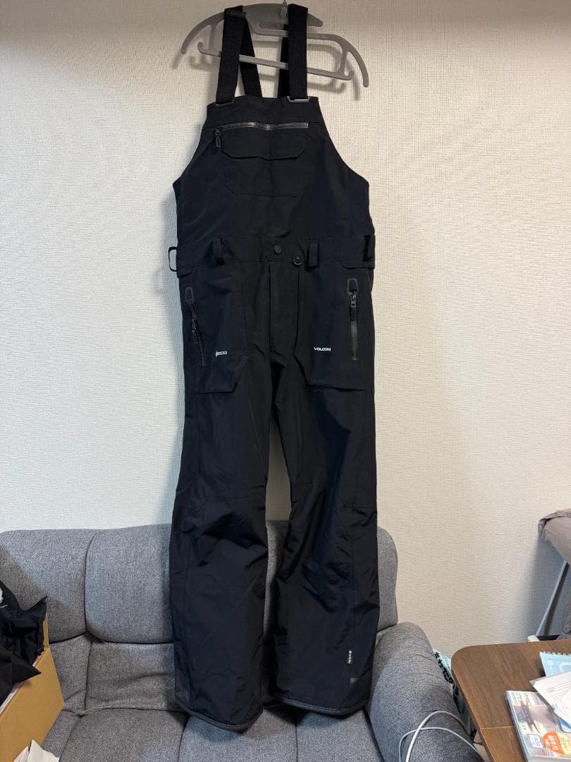 23-24 VOLCOM RAIN GORE-TEX BIB OVERALL 黒