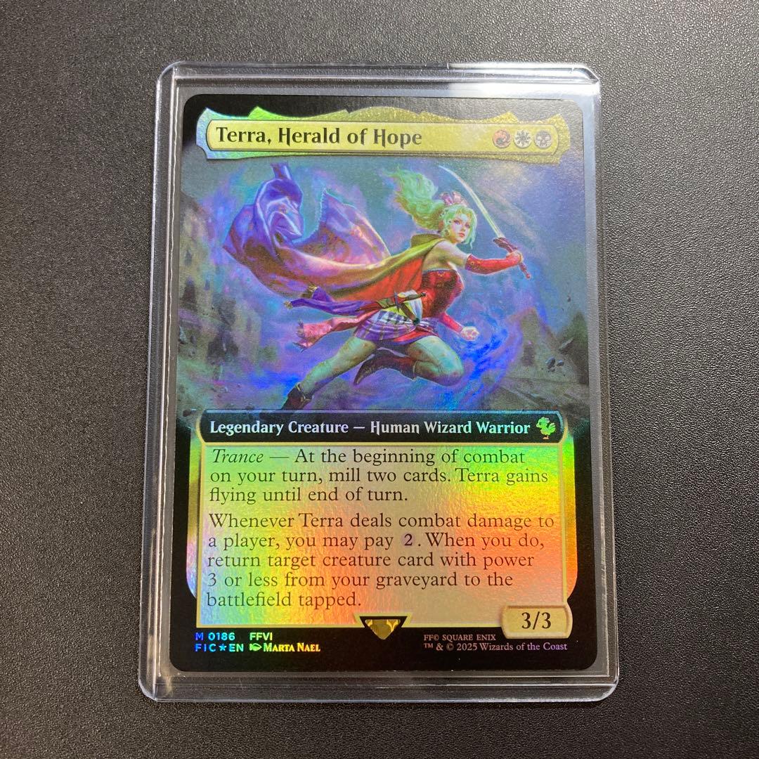MTG FF 魔導の力を持つ少女、ティナ 拡張アート foil 英語版 神話レア MTG FF 魔導の力を持つ少女 ティナ 英語版 ボーダーレス foil｜Yahoo